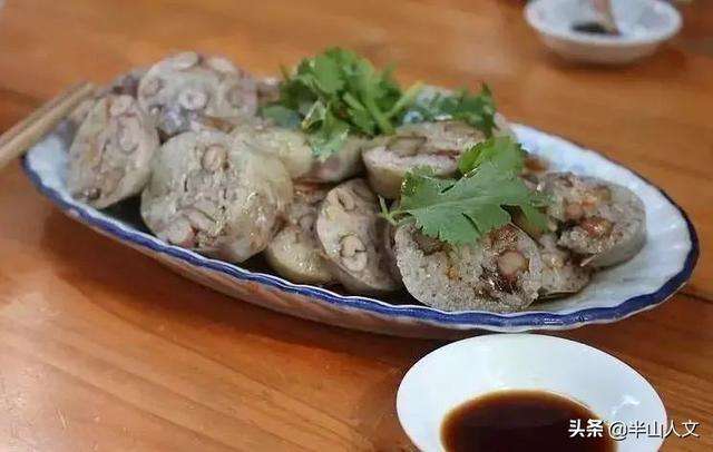 潮汕民间传统小食——猪肠胀糯米