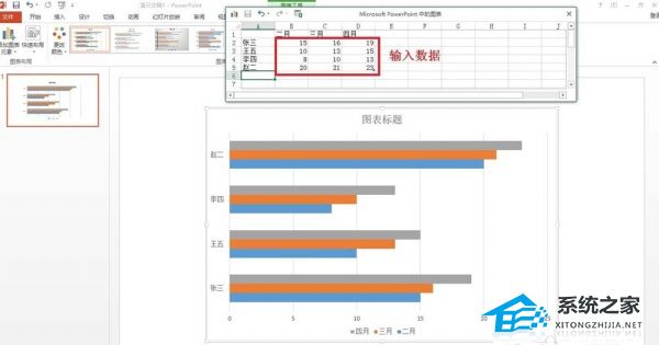 如何在PPT中制作条形图