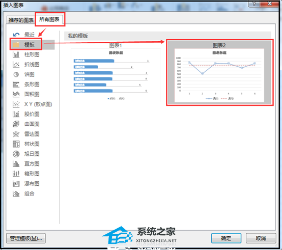 如何在Excel 中将自定义图表另存为模板