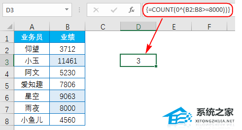 Excel软件函数COUNT的使用方法分享