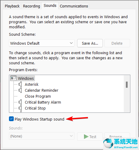 win11开机声音设置(win11开机声音怎么关闭)