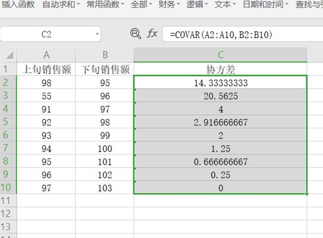 excel协方差矩阵怎么求