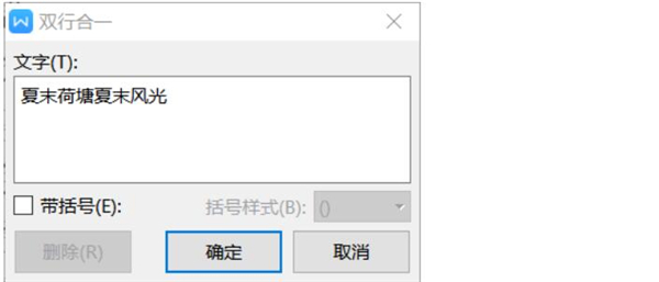 word里怎么设置双行合一