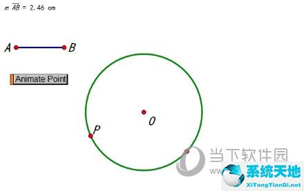 几何画板圆上的点怎么移动(几何画板怎么让点在圆上运动)