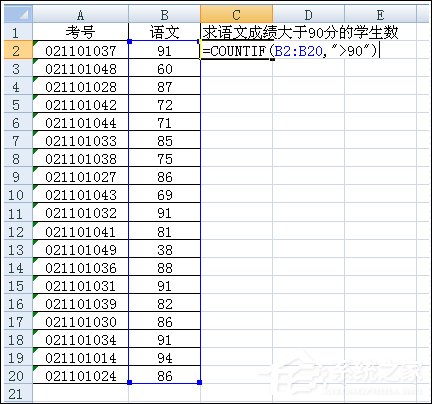 excel表格countif函数怎么用