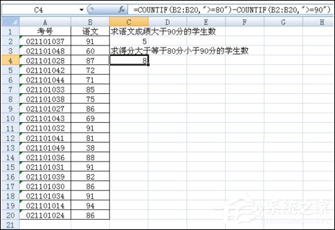 excel表格countif函数怎么用