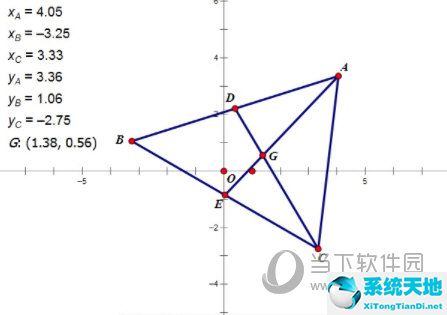 几何画板三角形重心步骤(几何画板动态演示三角形重合)