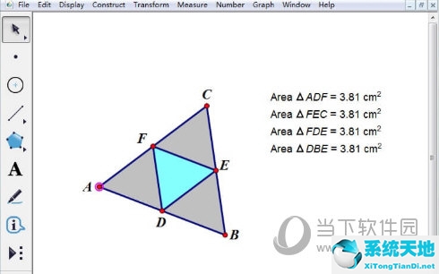 几何画板三角形拼接成平行四边形(几何画板中如何给三角形涂色)